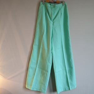 Vintage Mint Green 60s Wide Leg Trousers